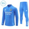 Real Madrid Felpe da Allenamento Quarto-Zip 2025-26 Blu per Bambino